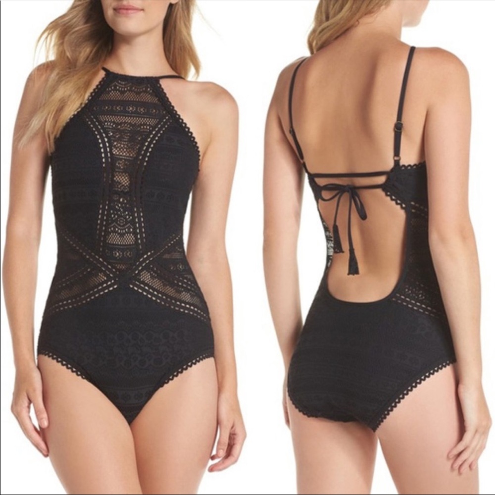 Becca lace bathing suit